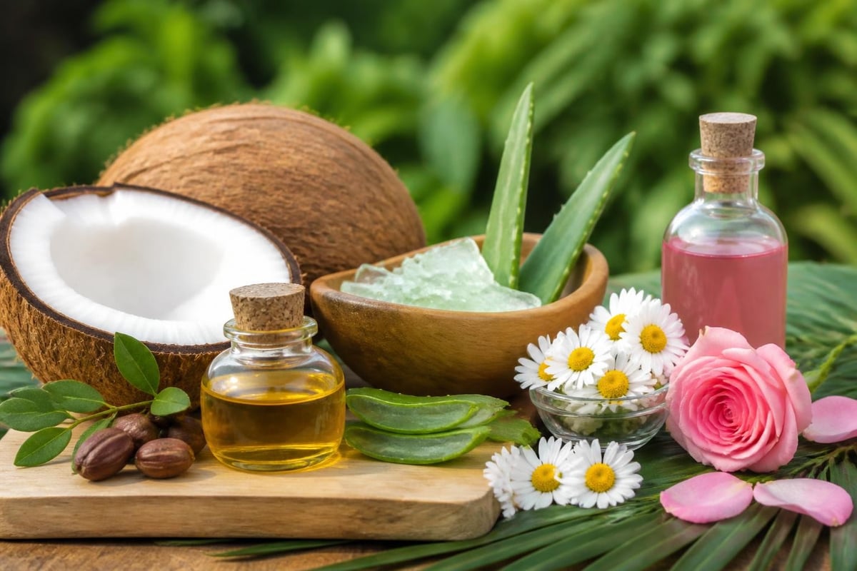 Plant-based face wash ingredients