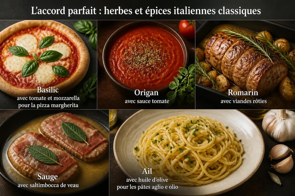 Associations épices italiennes