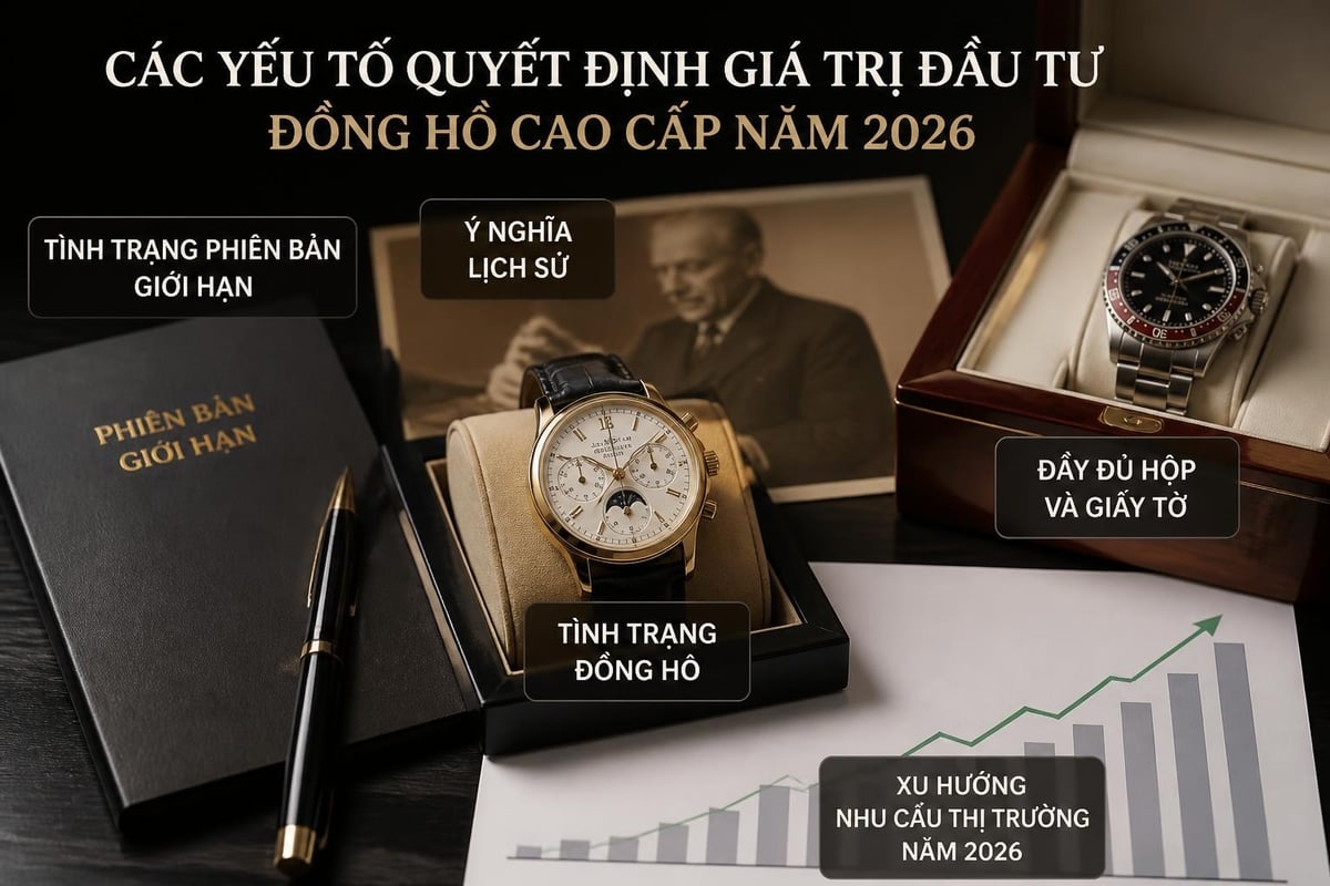 Yếu tố ảnh hưởng giá trị đồng hồ