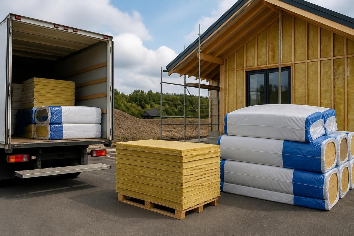 Insulation delivery logistics