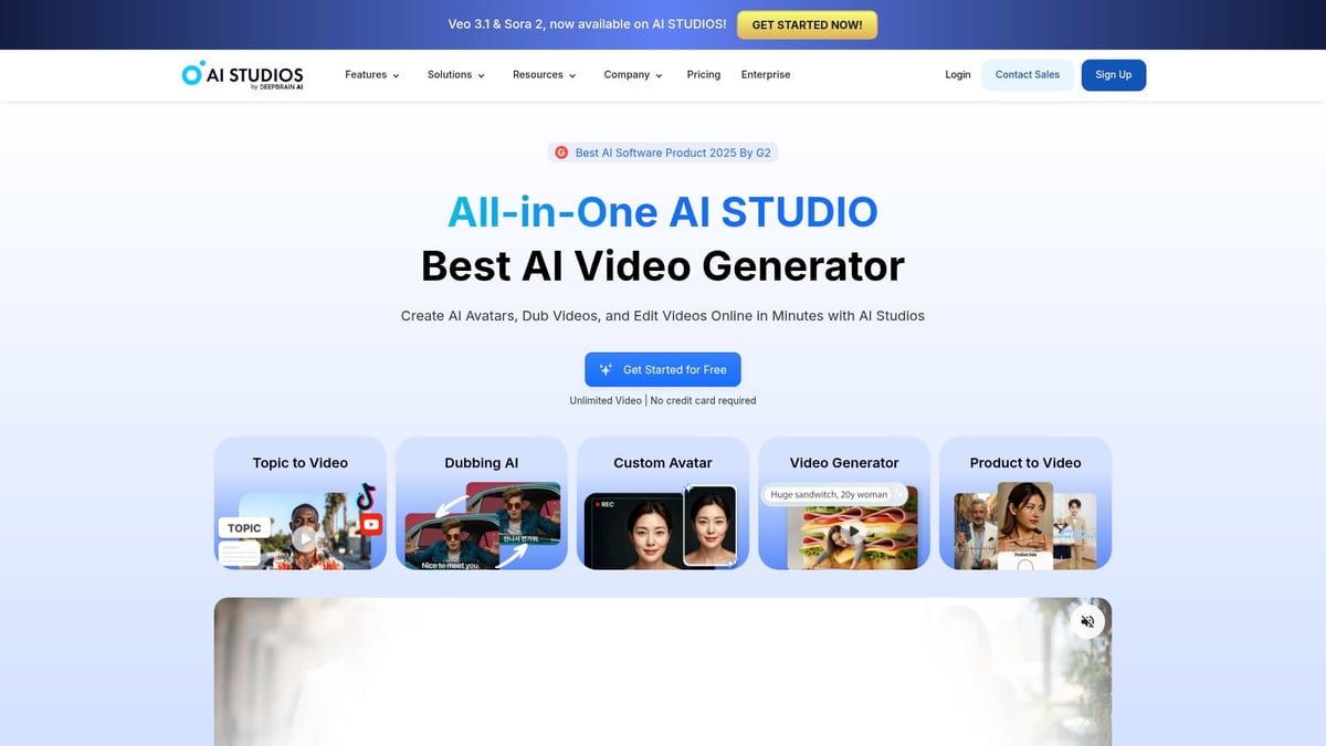 9 Essential Top AI Video Generator Picks for 2025 - DeepBrain AI