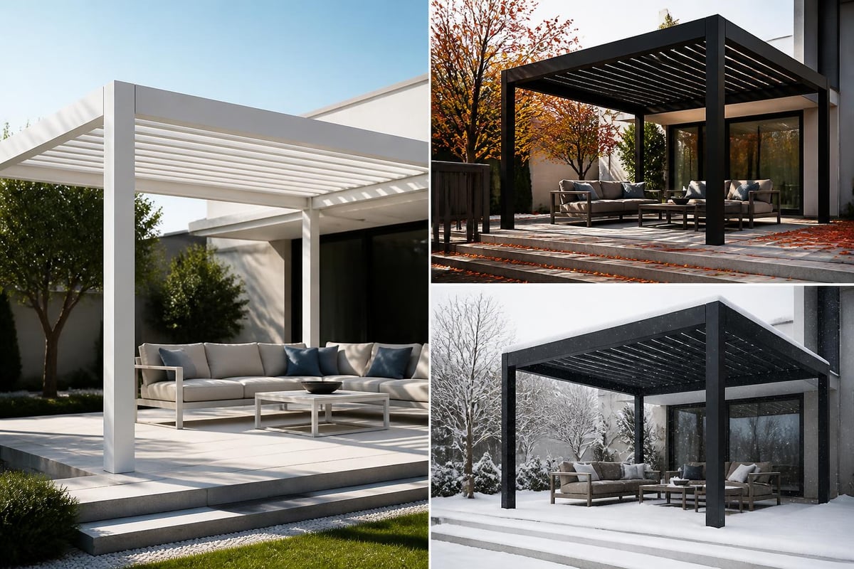 White pergola design benefits