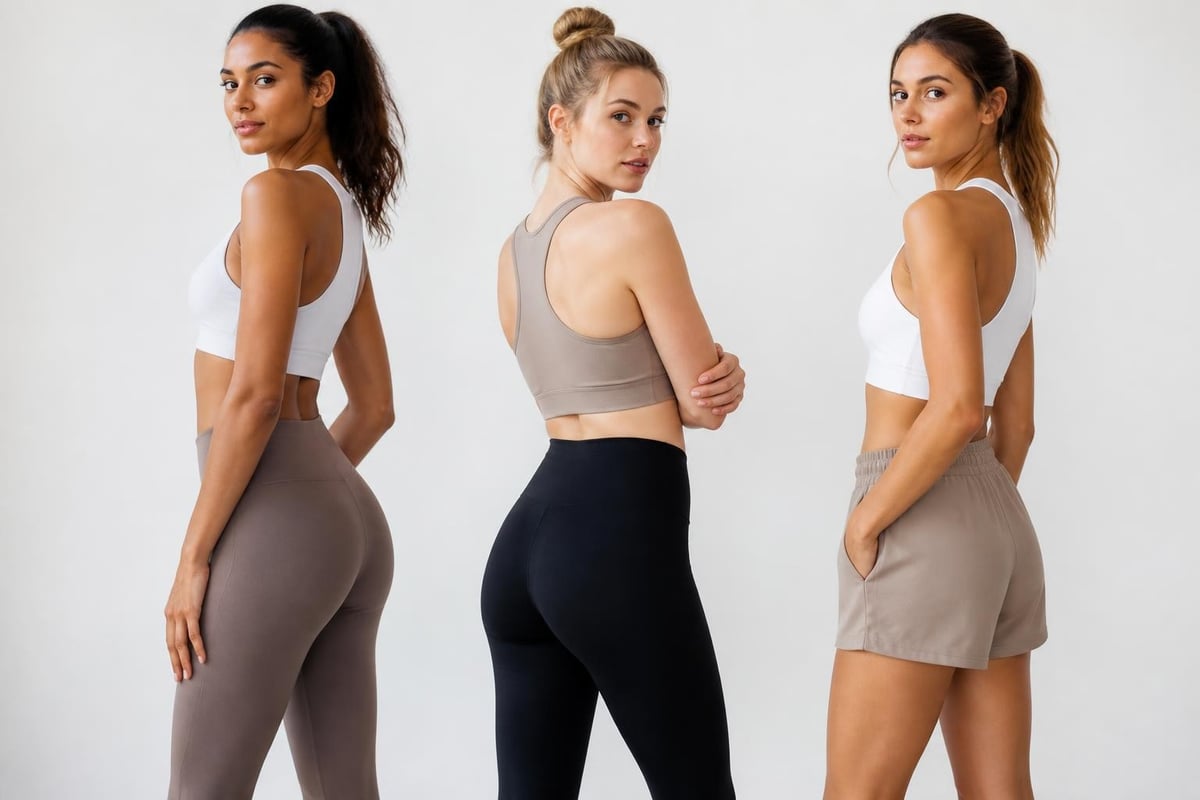 Activewear and seamless underwear pairing