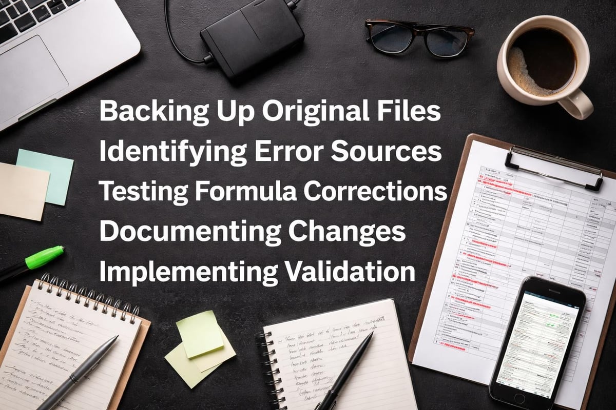 Excel problem resolution process