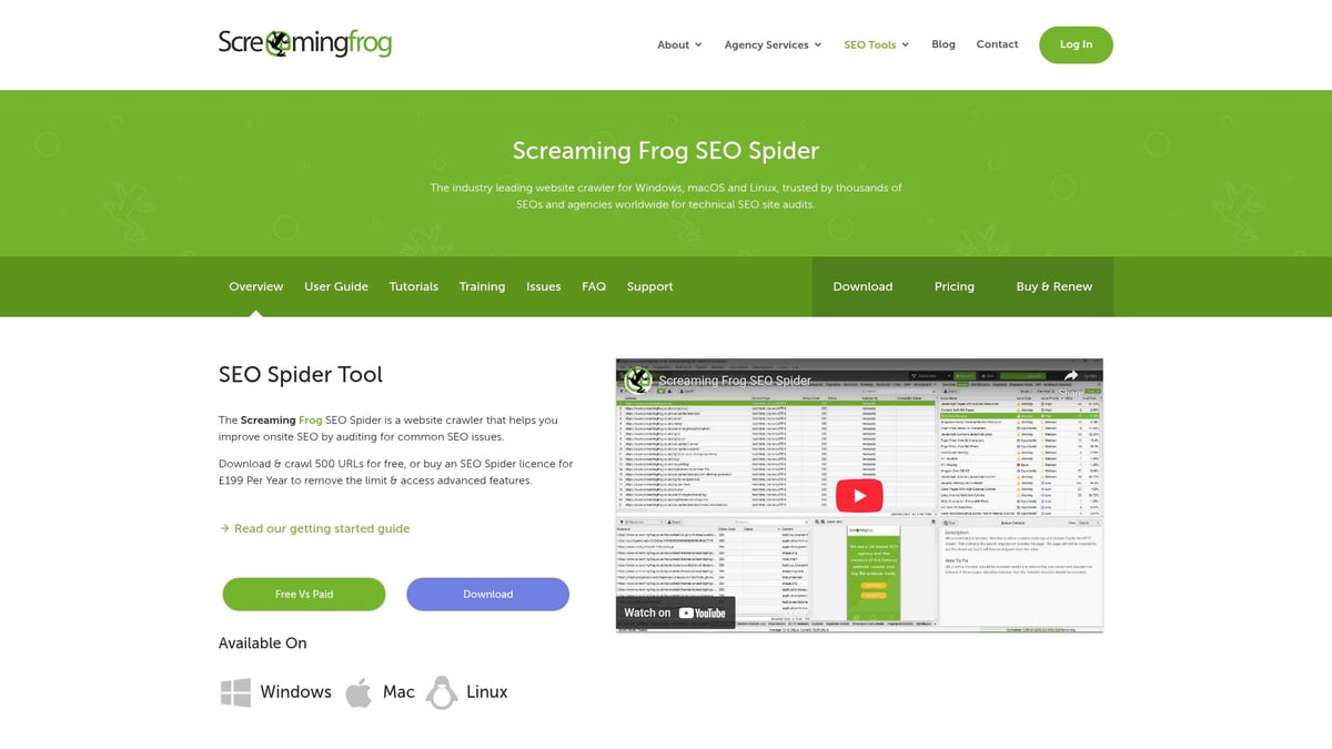 9 Outils De Référencement Essentiels Pour Booster Votre SEO 2025 - Screaming Frog – Audit Technique Et Crawl De Site
