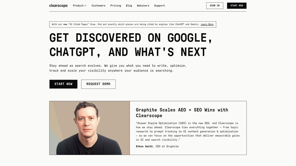 9 Outils De Référencement Essentiels Pour Booster Votre SEO 2025 - Clearscope – Optimisation Sémantique De Contenu