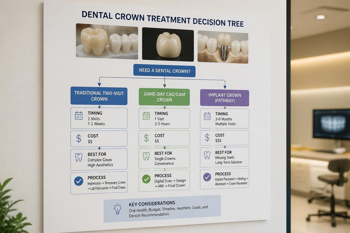 Crown procedure options flowchart