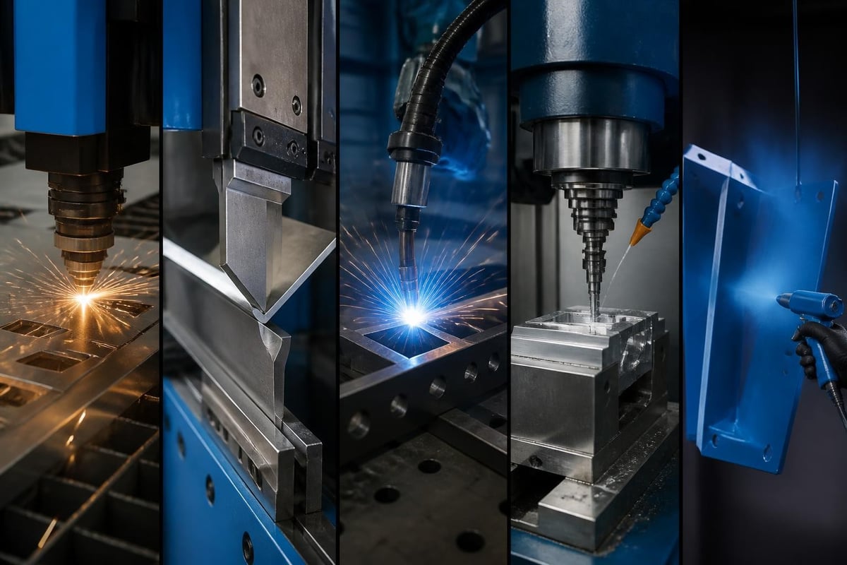 Metal fabrication processes comparison