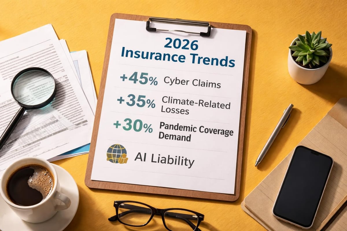 Commercial insurance trends infographic Commercial insurance trends infographic