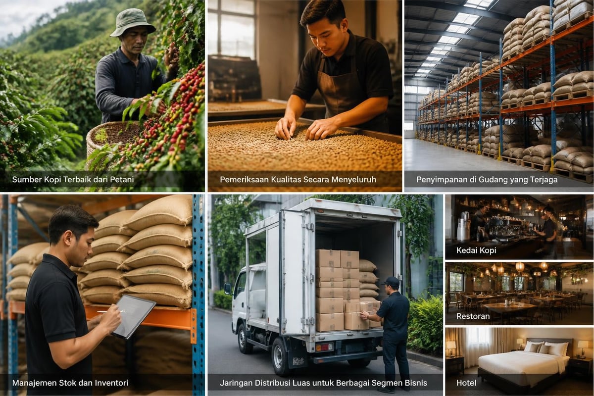 Coffee supply chain workflow