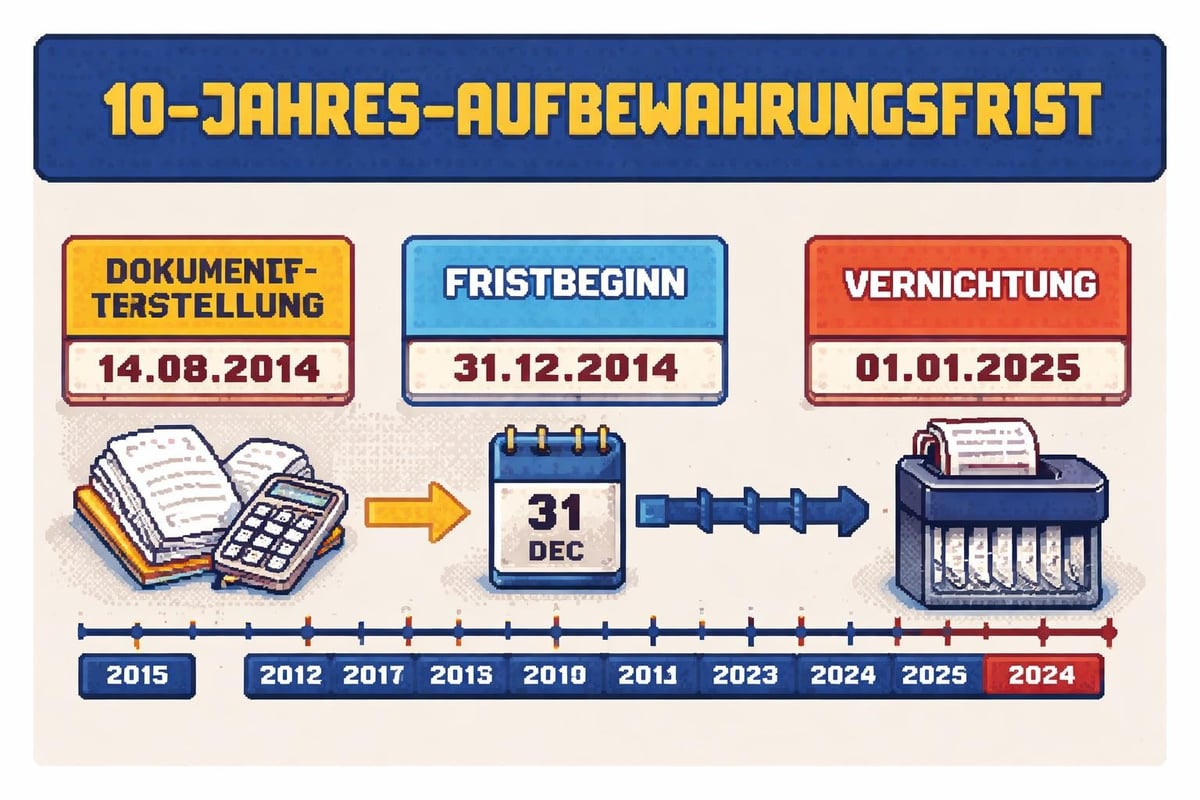 Zehn-Jahres-Frist Lohnunterlagen