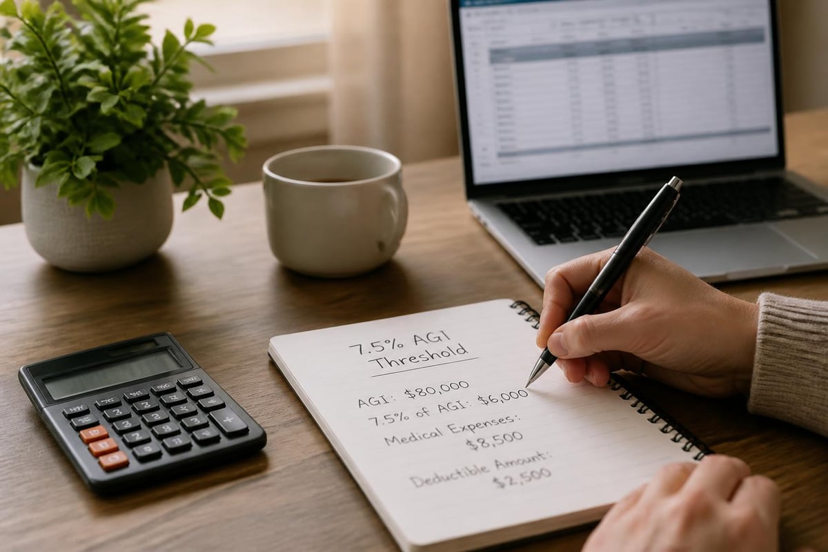 Medical expense threshold calculation
