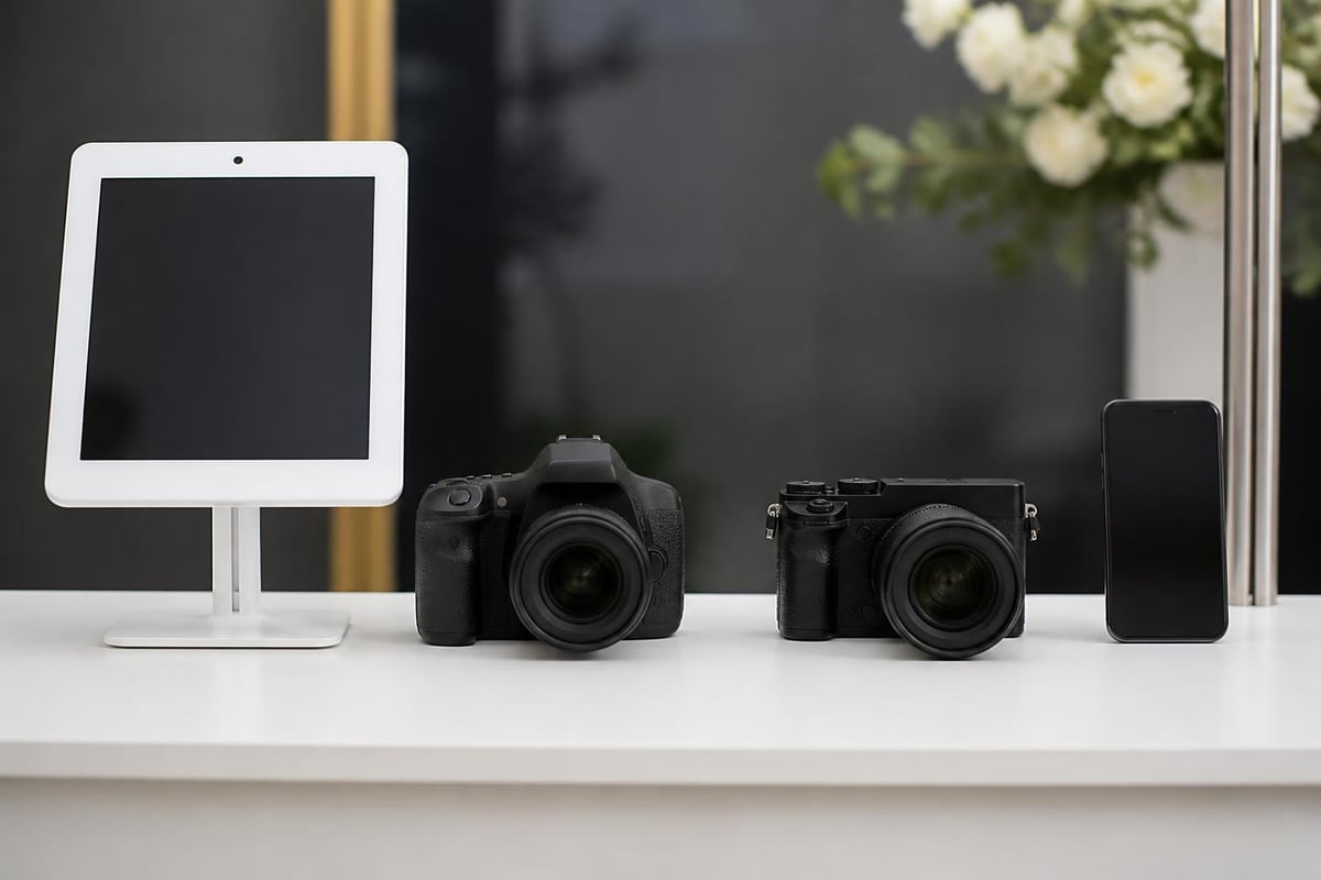 Camera equipment options for DIY photo booths