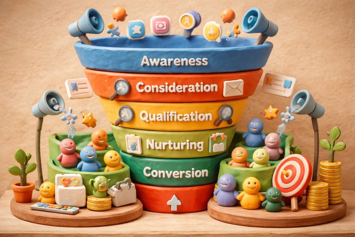 Lead generations funnel stages