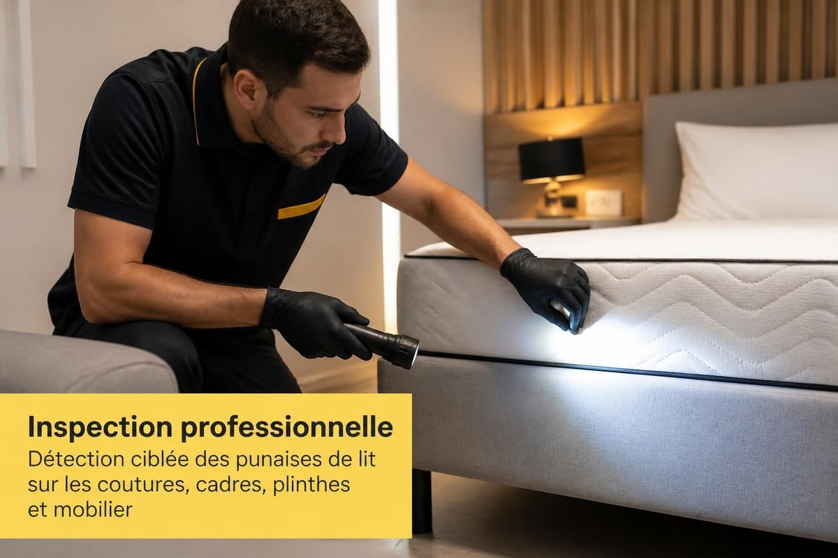 Inspection méthodique zones infestées
