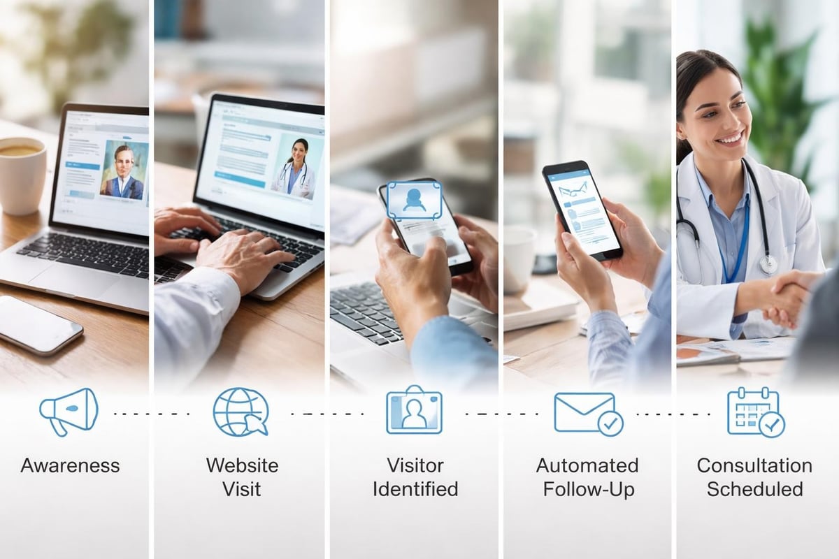 Patient journey through digital touchpoints