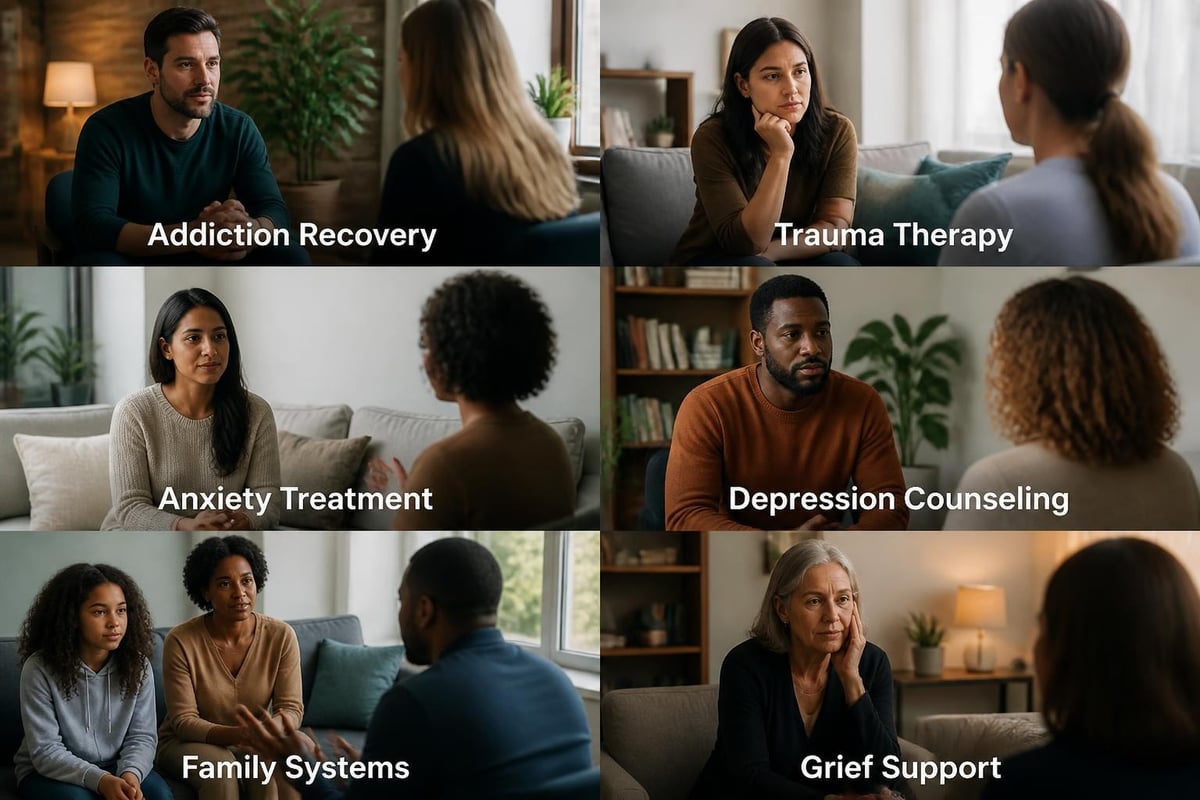 MH therapist specialization areas