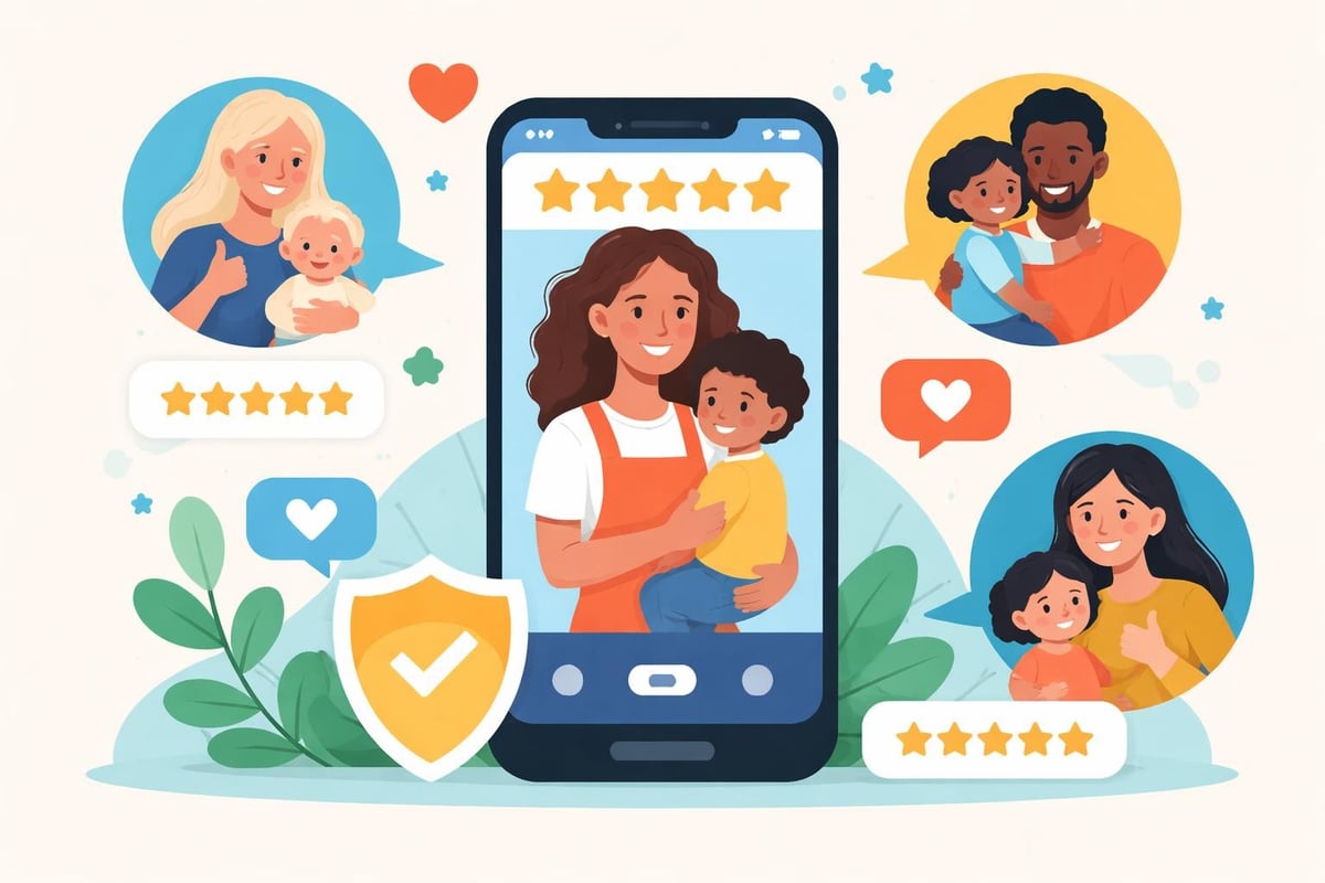 Parents evaluating childcare quality