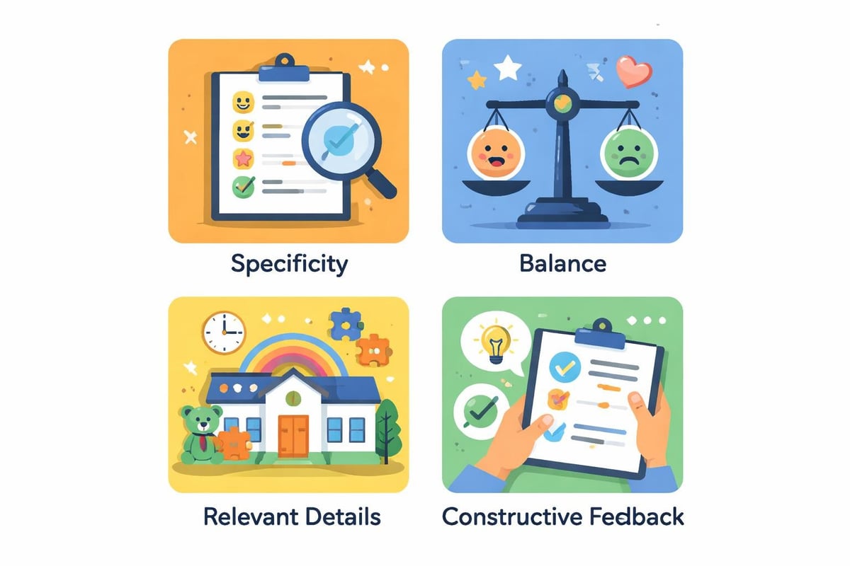 Writing effective childcare reviews