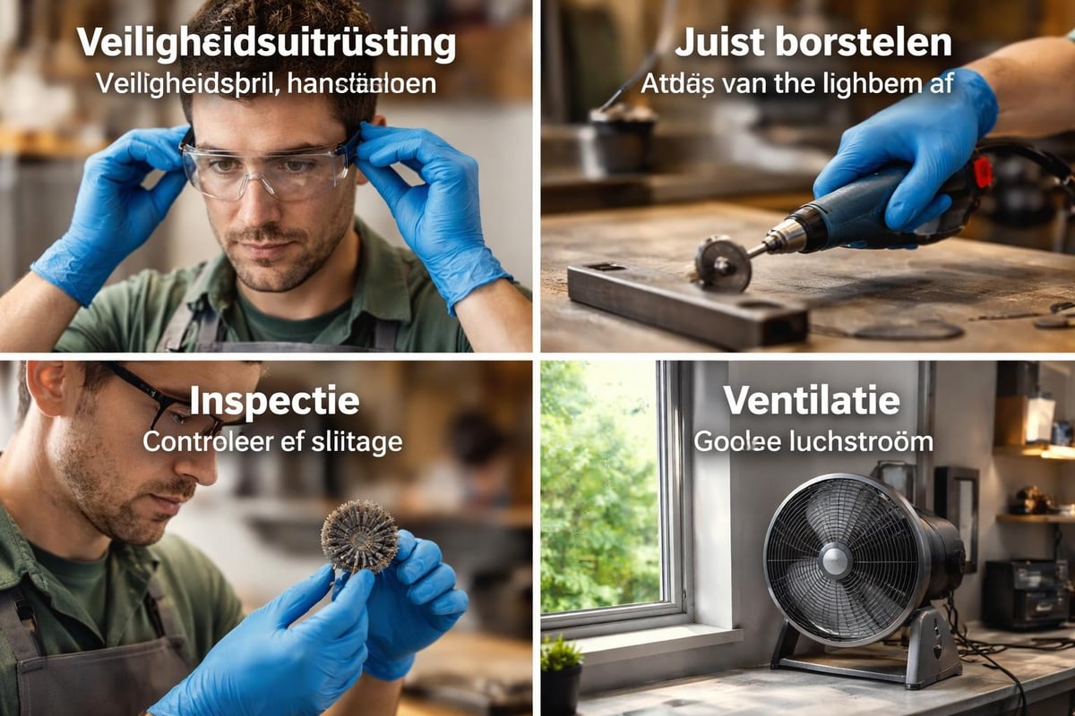 Veiligheid borstel set mini gebruik