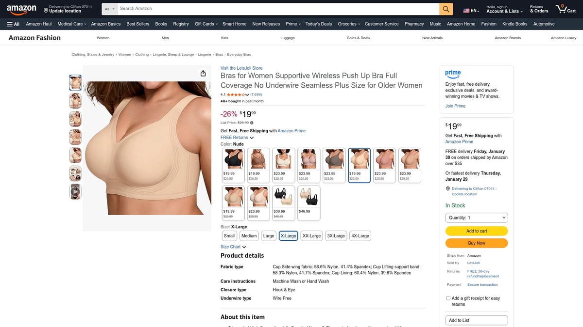 7 Everyday Bra Picks for All-Day Comfort in 2026 - LetsJoli Supportive Wireless Push Up Bra