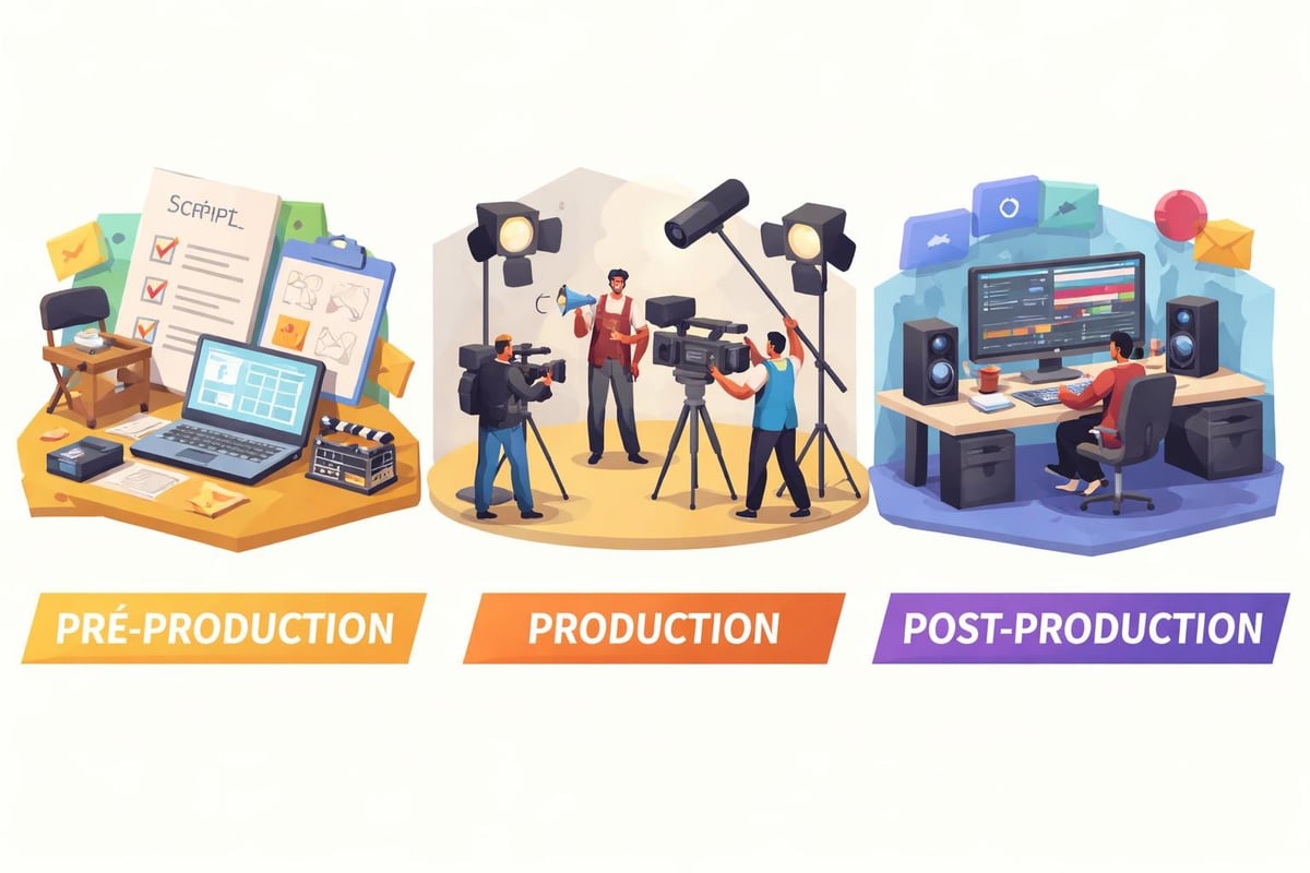 Workflow de production audiovisuelle