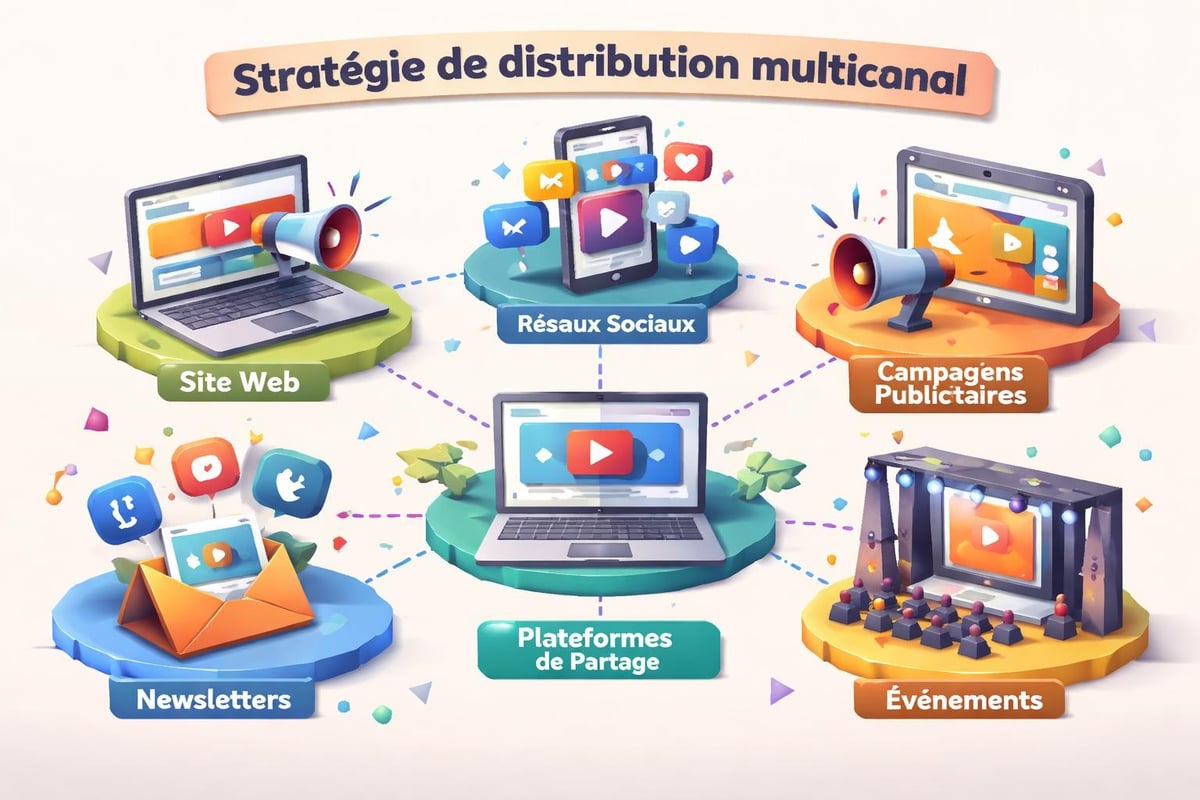 Distribution multicanal vidéo