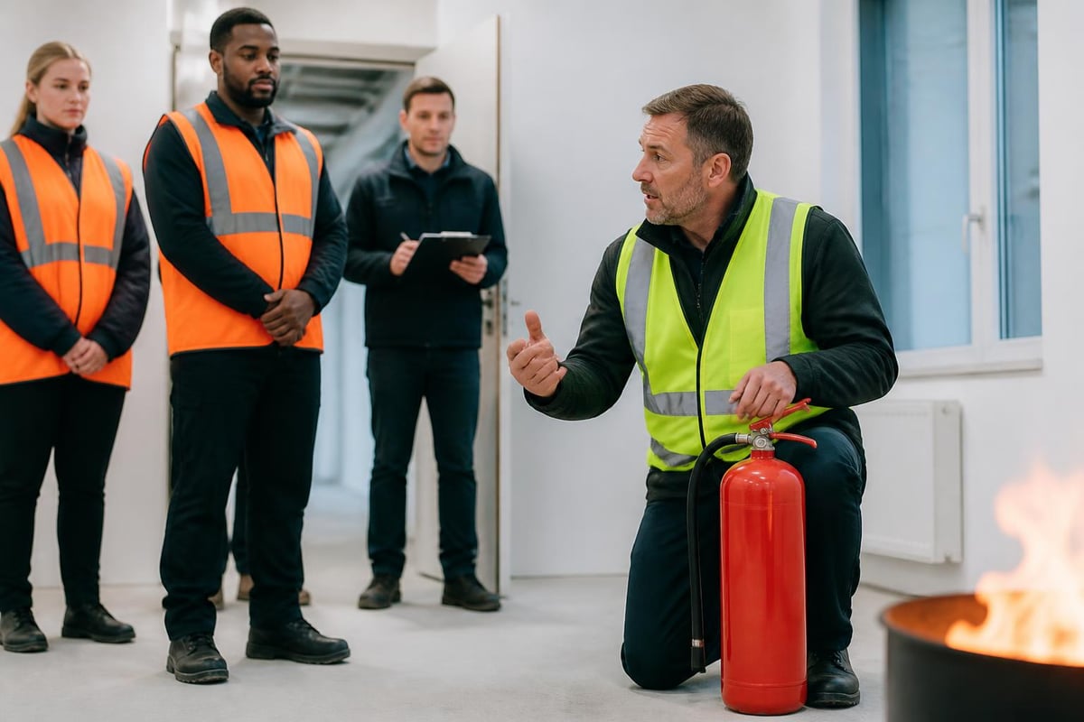 Fire safety training programme components