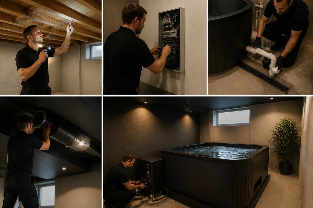 Cold plunge installation checklist
