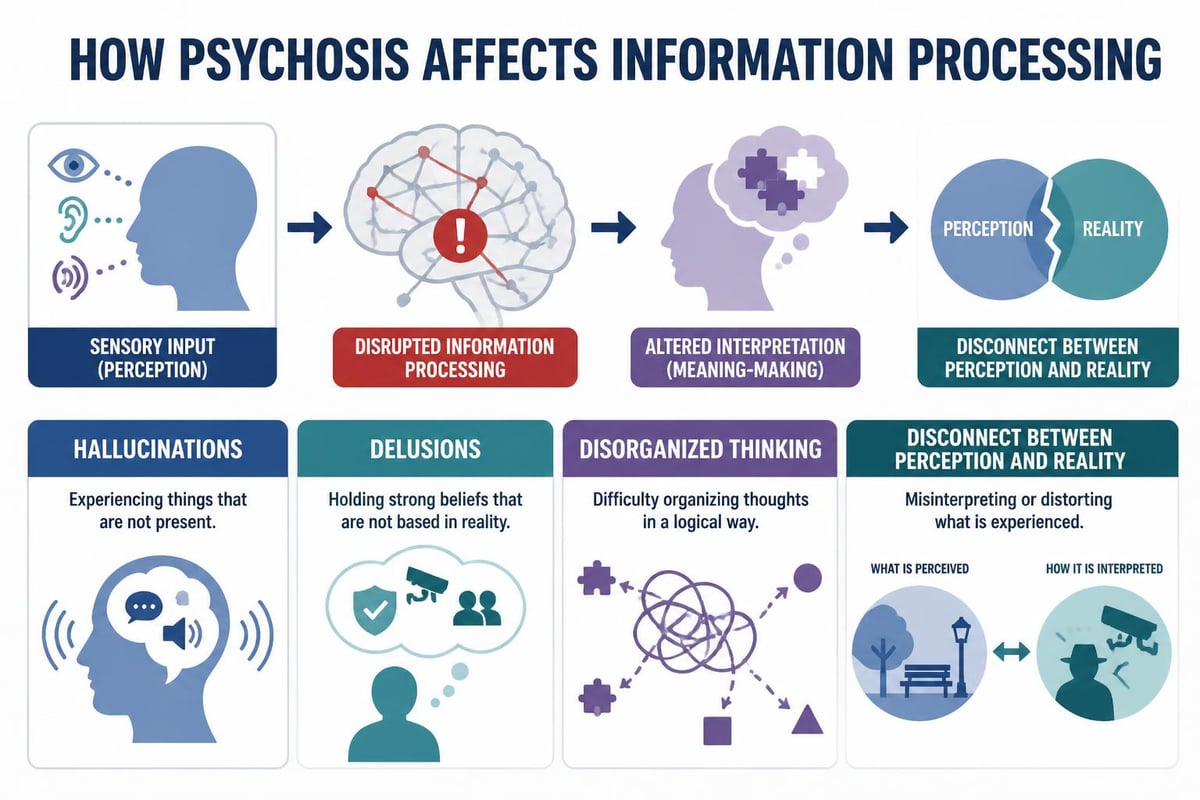 Psychosis symptoms and brain processing