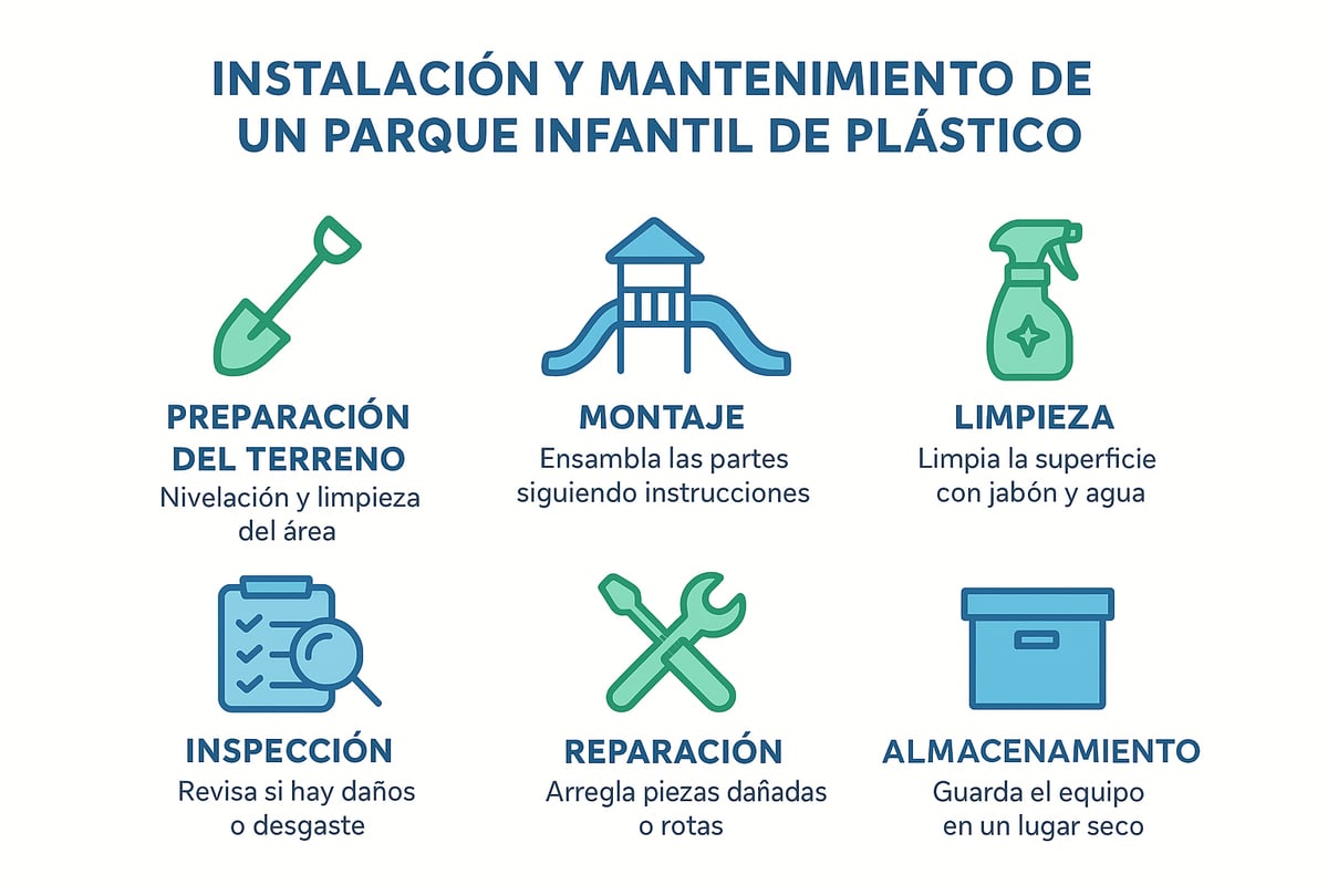 Guía paso a paso para instalar y mantener un parque infantil de plástico