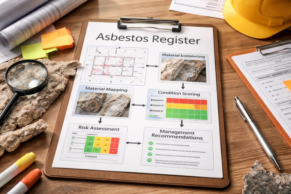 Asbestos register components