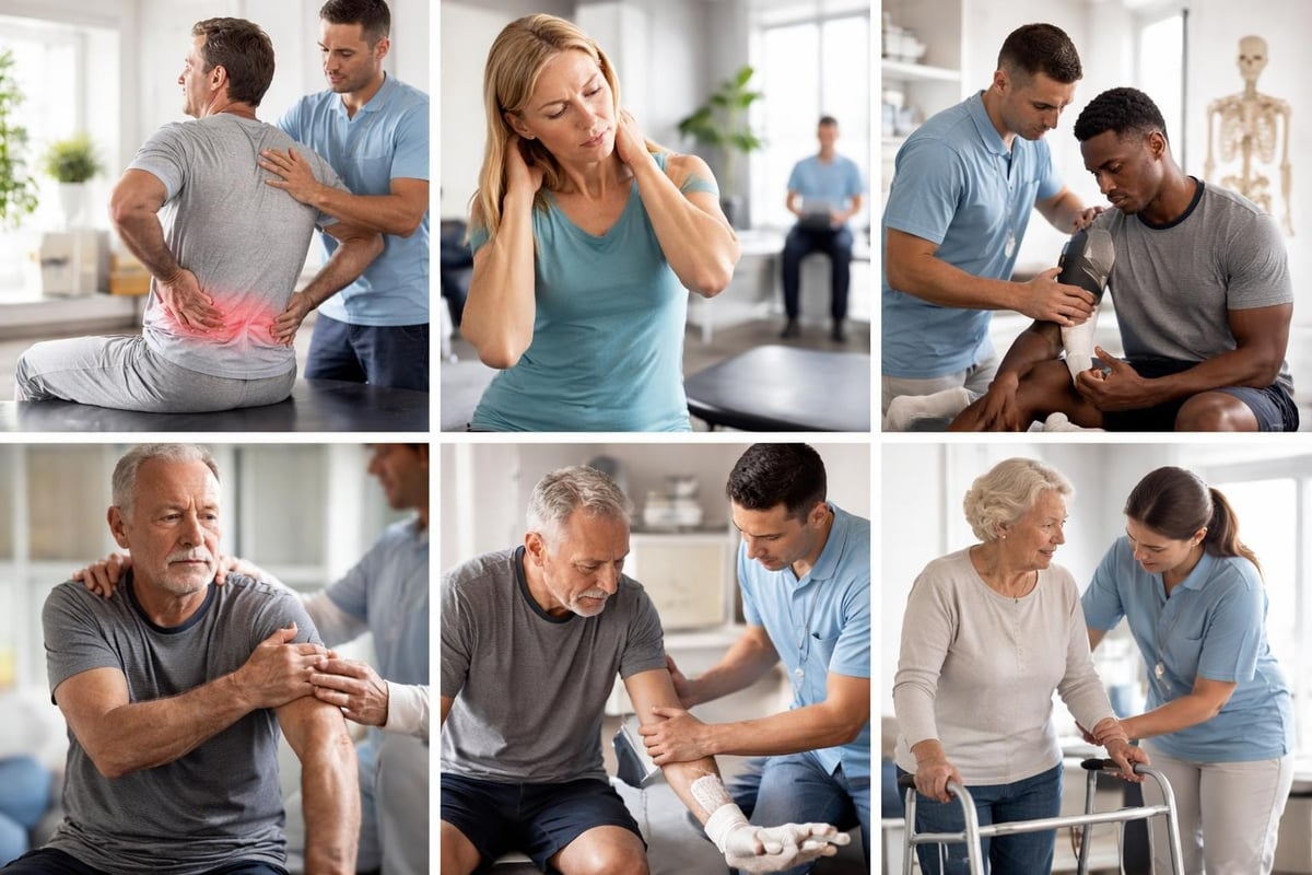 Range of conditions treated with chiropractic care