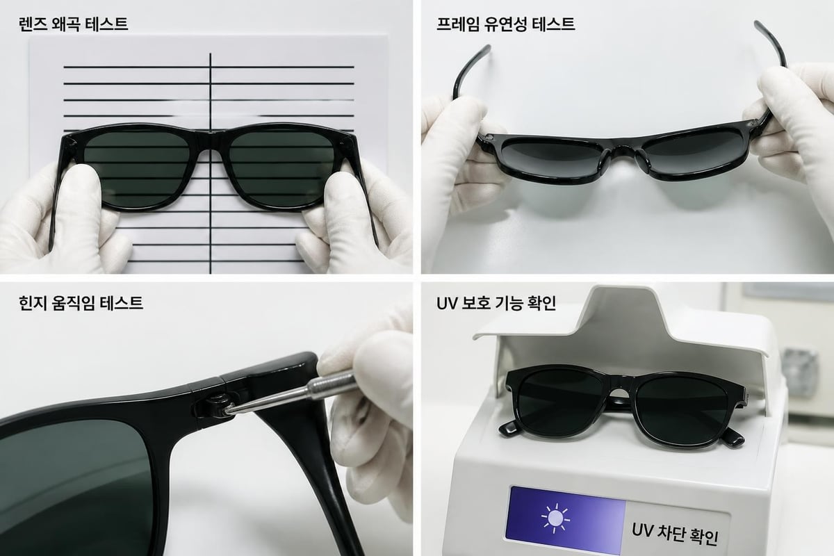 선글라스 품질 검사 방법