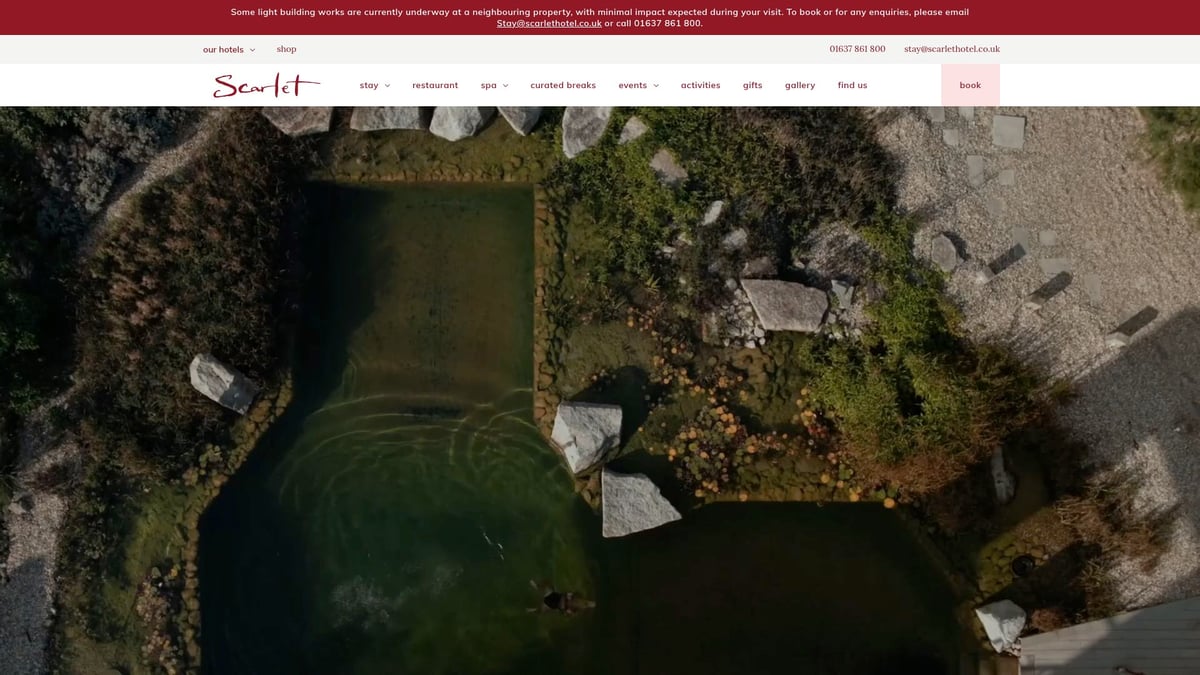 9 Amazing Luxury Break With Hot Tub Escapes for 2025 - The Scarlet Hotel, Cornwall, UK