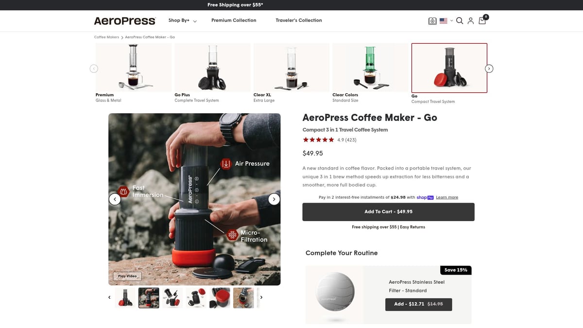 Top 7 Camping Coffee Maker Picks for Outdoor Adventures 2026 - AeroPress Go Travel Coffee Press