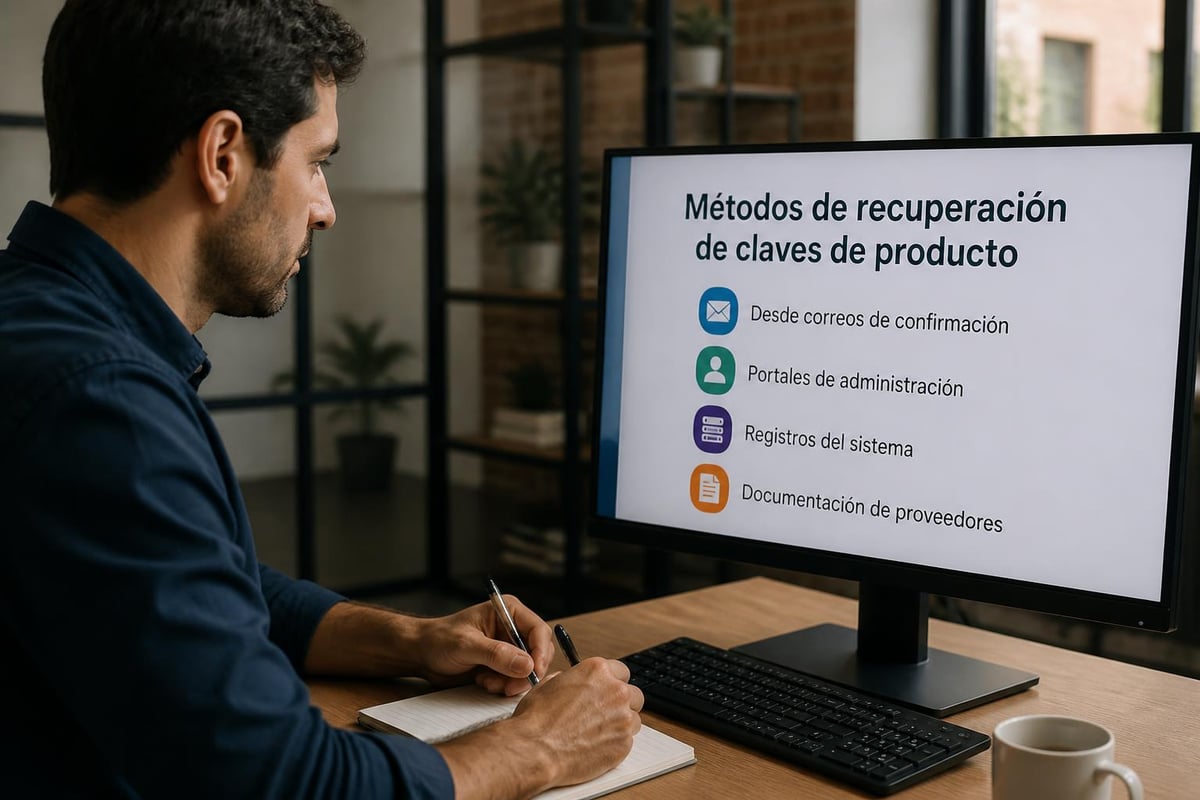 Localización de claves Microsoft