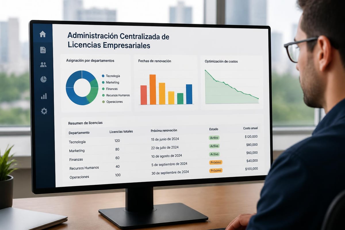 Gestión corporativa licencias