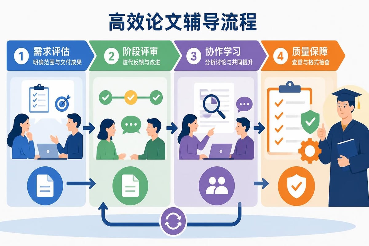 有效使用線上論文支援的流程