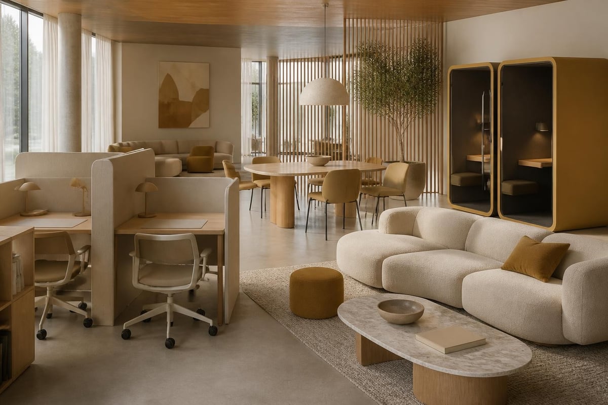 Activity-based working furniture zones