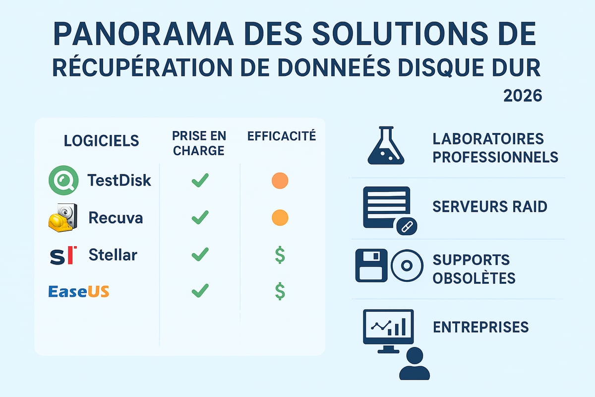 Solutions et outils de récupération de données en 2026