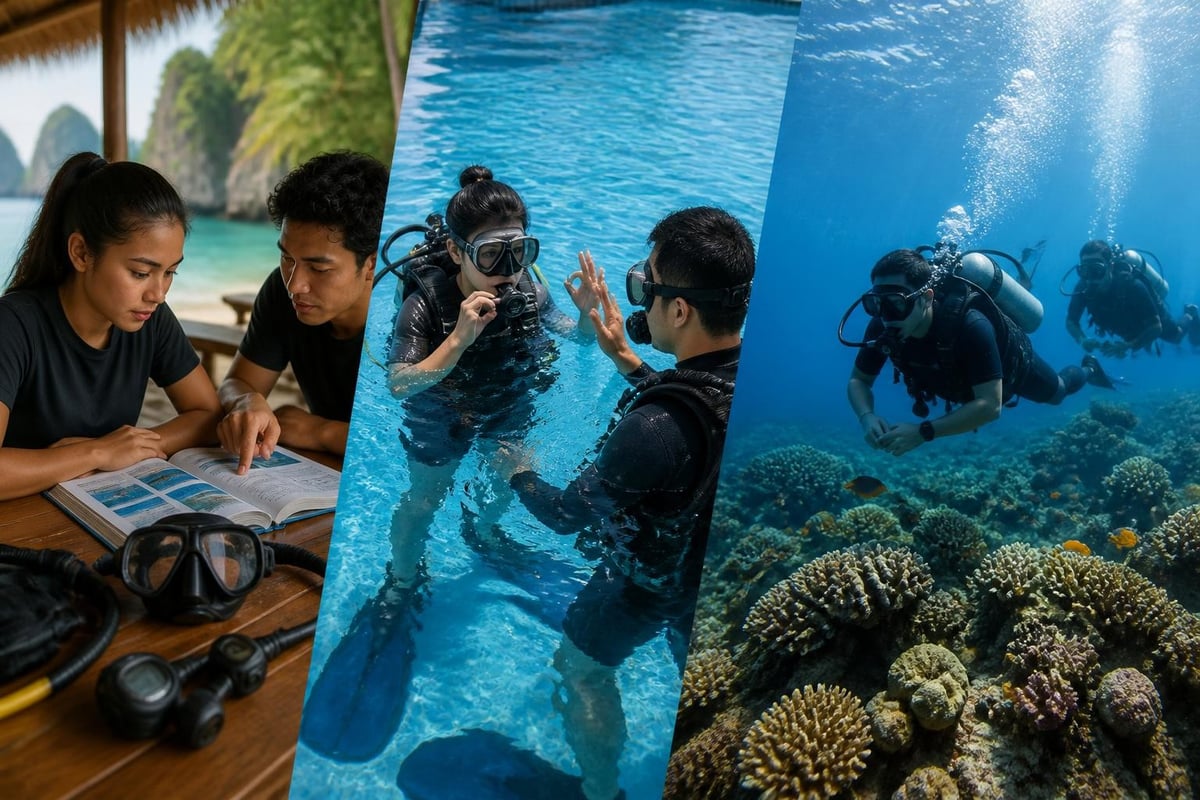 PADI Open Water course phases