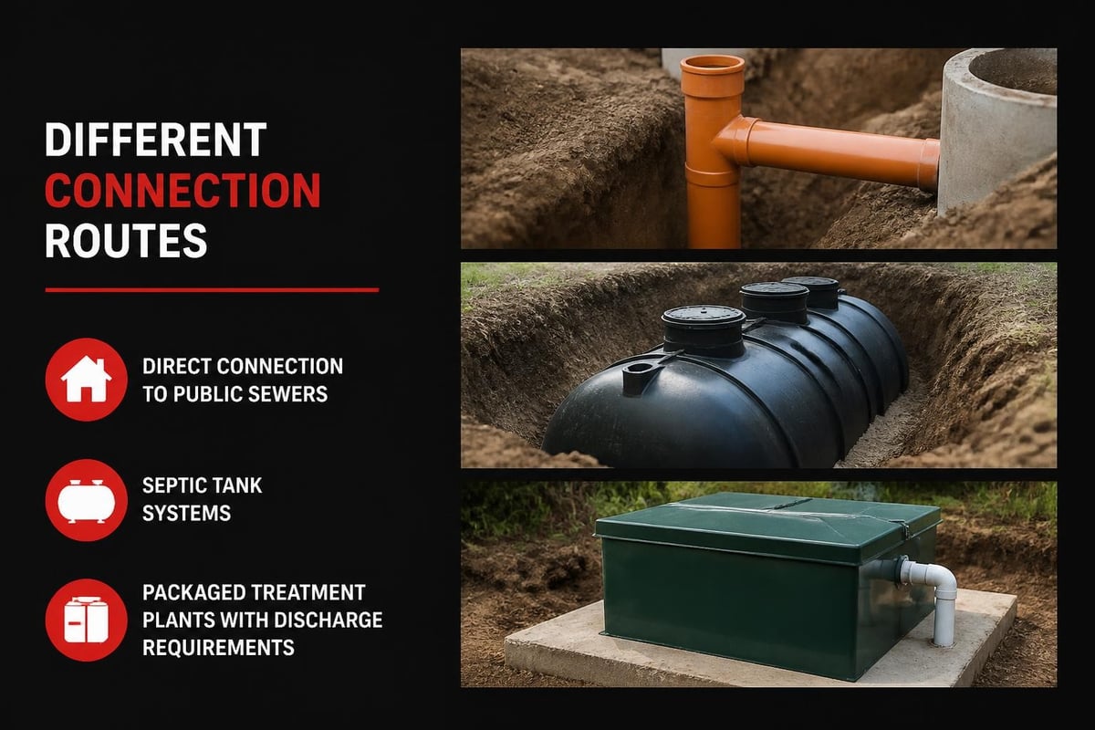 Foul drainage connection options