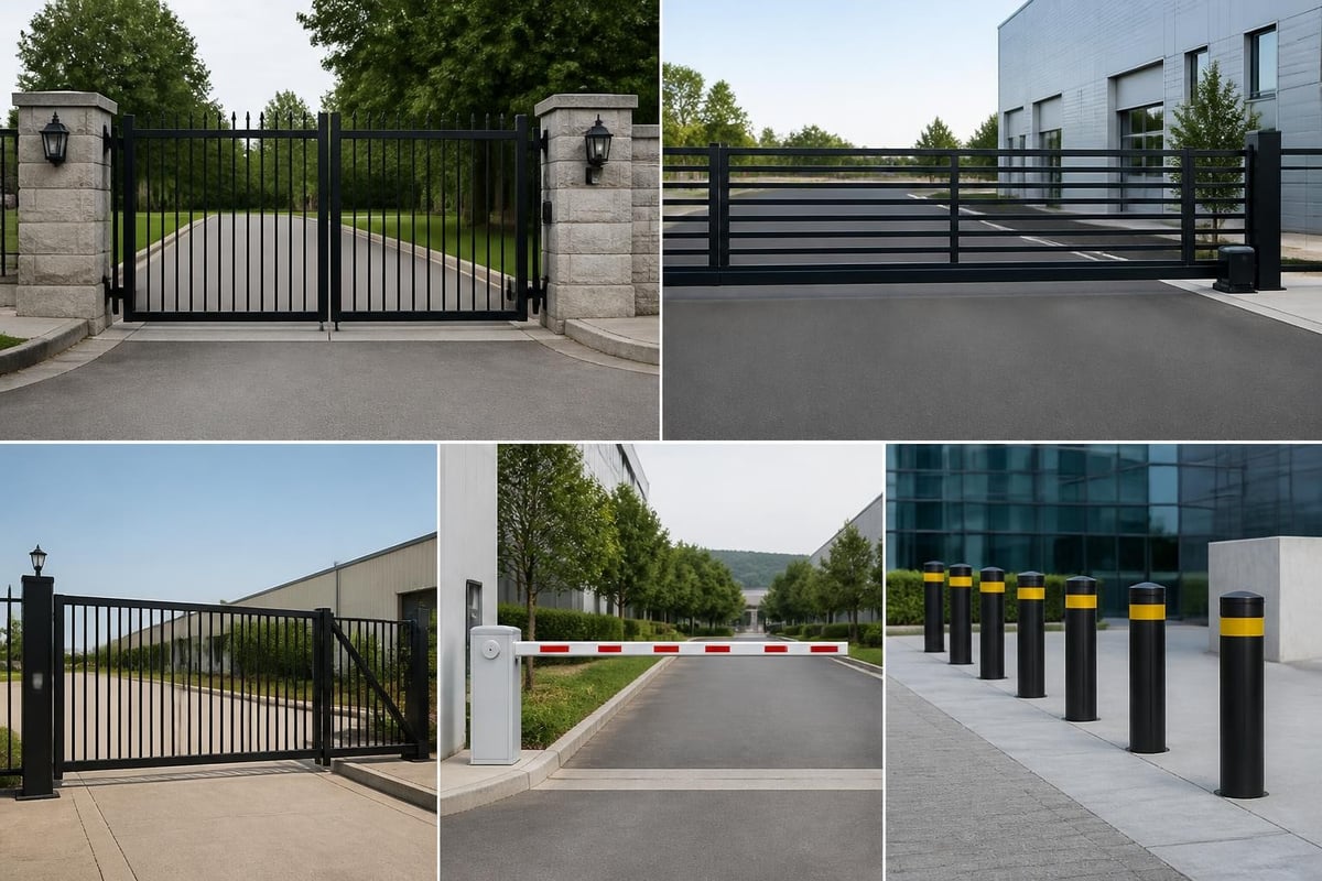 Access gate configuration comparison