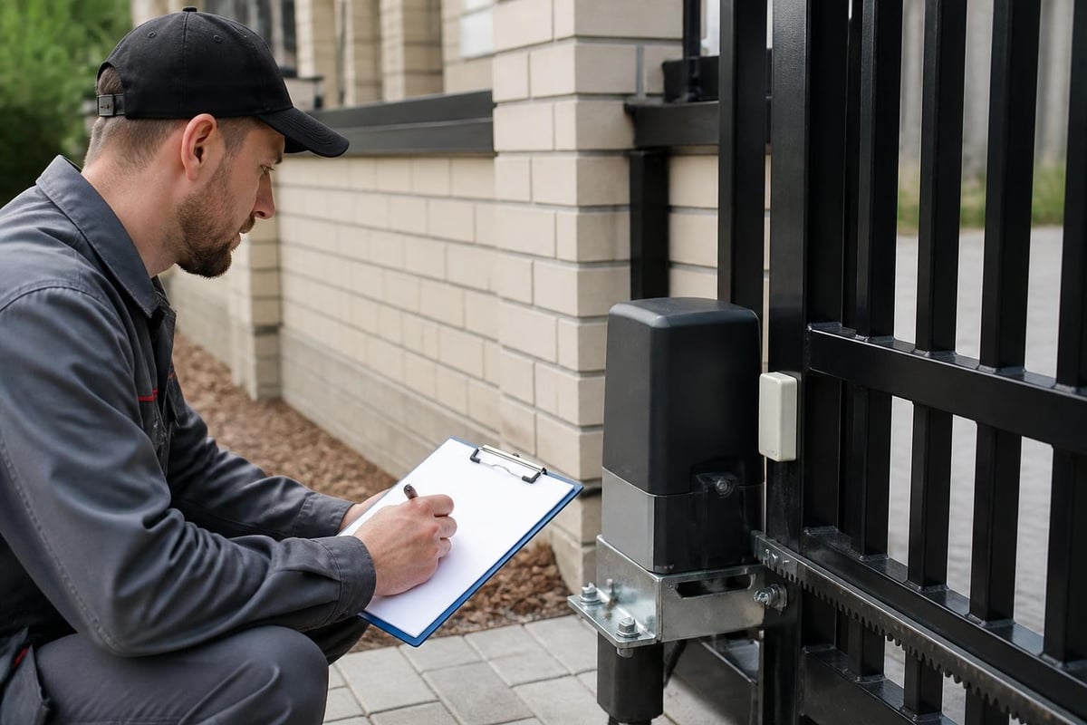 Access gate maintenance schedule