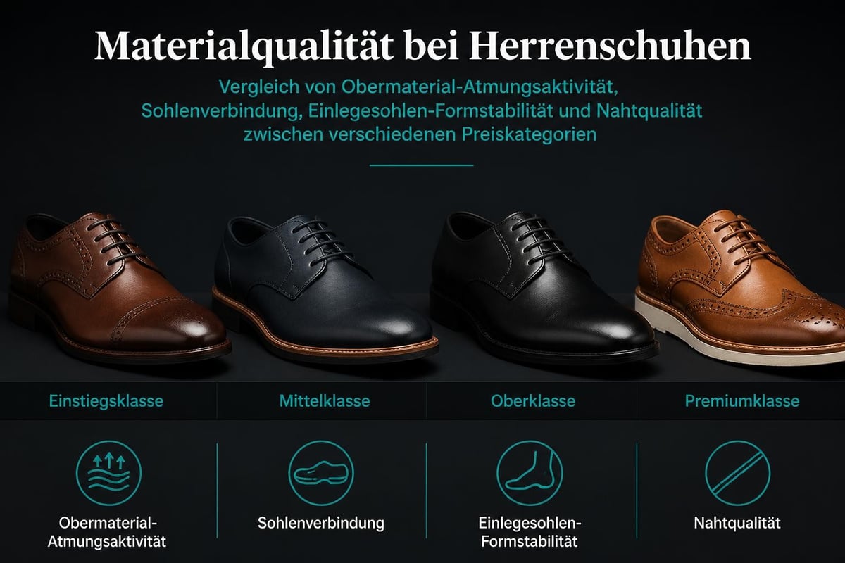 Schuhqualität Vergleichskriterien