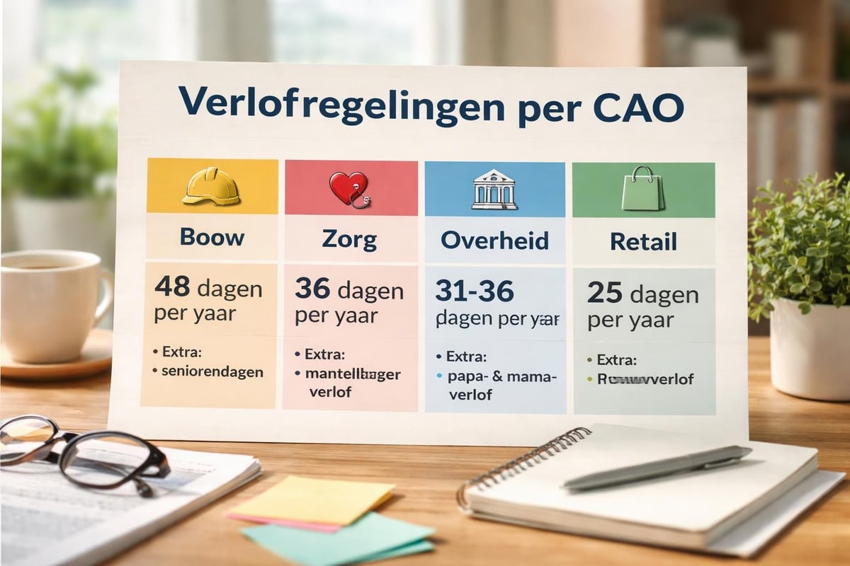 CAO verlofverschillen per sector