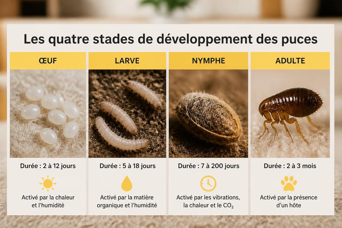 Cycle de vie complet des puces