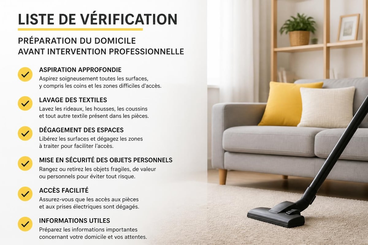 Préparation domicile avant traitement antipuces