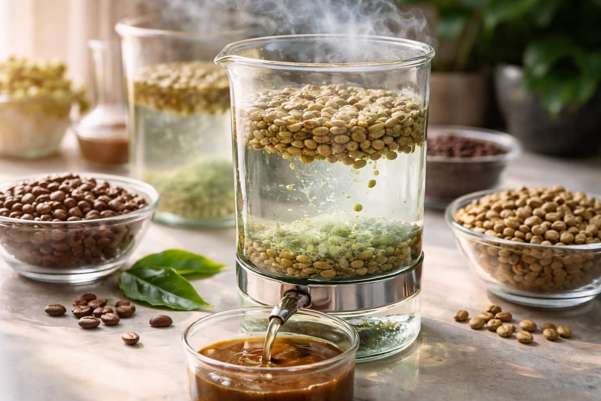 Processus de décaféination à l'eau